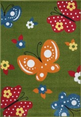 Covor Pentru Copii Kolibri Fluturi 11206 - 200x300, Verde foto