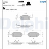 DELPHI LP3700 set placute frana,frana disc