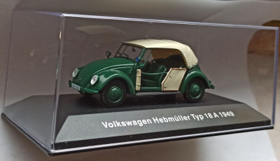 Macheta VW Hebmuller Typ 18A 1949 Beetle/Kaffer - IXO/Altaya 1/43 Volkswagen foto