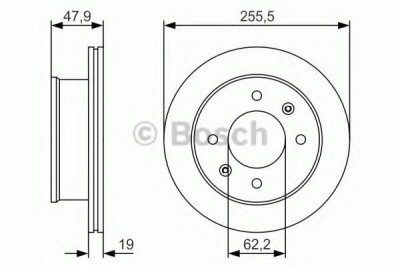 Disc frana HYUNDAI GETZ (TB) (2002 - 2010) BOSCH 0 986 479 S21 foto
