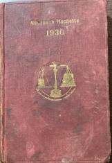 Almanah Hachette 1930( almanah vechi in franceza)