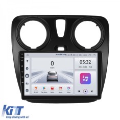 Navigatie Android Dedicata Dacia Dokker Lodgy (2012-2020), 9Inch, 4Gb Ram, 64Gb Stocare, Bluetooth, WiFi, Carplay Performance AutoTuning