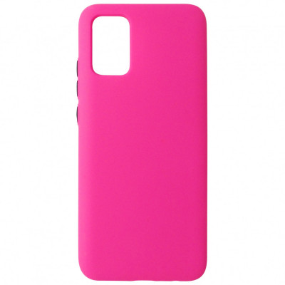 Husa silicon TPU roz mat + butoane negre pentru Samsung Galaxy A02s / A03s foto