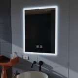 Oglinda de baie LED dreptunghiulara 60x80 cm VENERA, Touch, dimabila, cu dezaburire