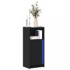 VidaXL Dulap cu LED, negru, 42,5x34x100 cm, lemn prelucrat 852153