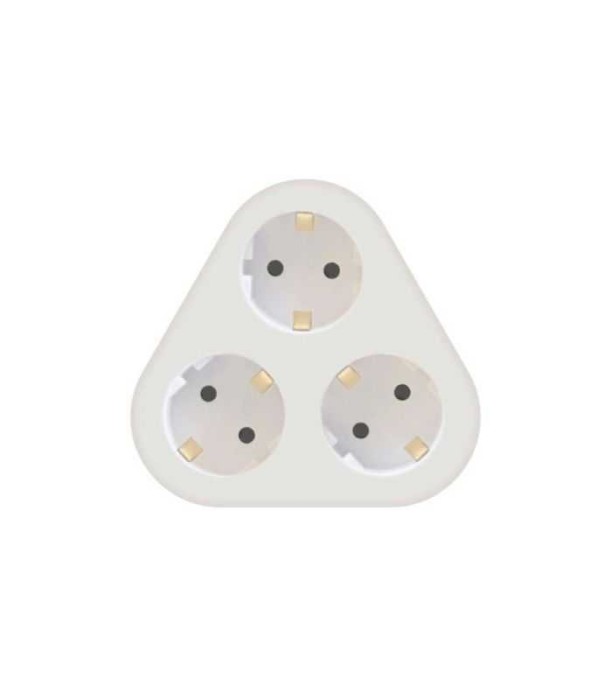 Stecher triplu Technik MT-3WH cu contact protectie 3x Schuko 3500W