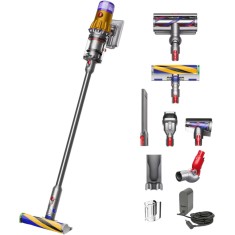 Aspirator vertical fara fir Dyson V12 Slim Detect Absolute cu iluminare 2023, Autonomie 60 minute, 2 perii, 6 accesorii
