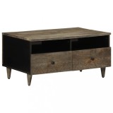 vidaXL Masuta de cafea gri deschis 80x54x40 cm lemn masiv de mango