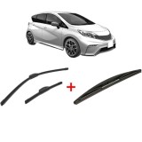 Cumpara ieftin Set 3 stergatoare NISSAN NOTE (E12) din 2012-2016, pentru parbriz si luneta, Bosch Twin