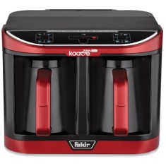 Aparat preparare cafea turceasca Fakir Kaave Dual Pro, 1470 W, Control digital, 2.3L, Luminasense Technology, Rosu