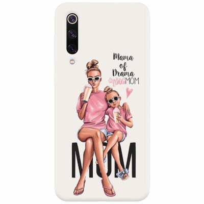 Husa silicon pentru Xiaomi Mi 9, Mom Of Drama GirlMOM foto
