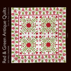 2024 Wall Calendar Red &amp; Green Antique Quilts from the Poos Collection: 12 Months; 12&quot;&quot; X 12&quot;&quot;