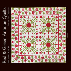 2024 Wall Calendar Red & Green Antique Quilts from the Poos Collection: 12 Months; 12"" X 12""