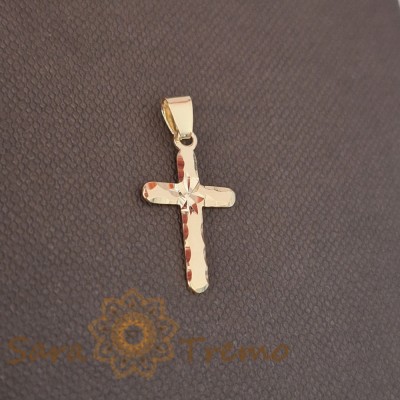 Cruciulita 1.5 cm cu gravura , Simbolul Maicii si Pruncului foto
