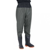 vidaXL Pantaloni cu talie &icirc;naltă cu cizme, verde &icirc;nchis, mărimea 38