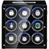 Cumpara ieftin Cutie intors ceasuri automatice iUni, Luxury Watch Winder 9, Touchscreen, Negru