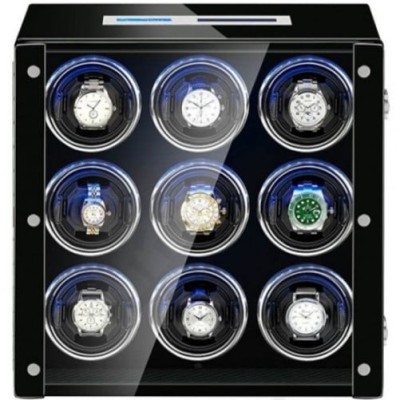 Cutie intors ceasuri automatice iUni, Luxury Watch Winder 9, Touchscreen, Negru foto