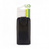 Husa Flip Piele Eco GreenGo Apple iPhone 5/5S Negru, Cu clapeta