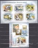 Cumpara ieftin DB1 Pictura Mozambic Impresionisti Americani MS + SS MNH