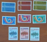 PORTUGALIA-&#039;&#039;EUROPA -CEPT&#039;&#039;-3Seri vechi-de 3v--MNH NESTAMP. -Calitate EXTRA, Nestampilat
