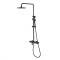 Sistem de Dus Termostatic cu Para Dus de Mana in 3 Pozitii Inaltime Reglabila Lemark Bronx LM3772BL Negru