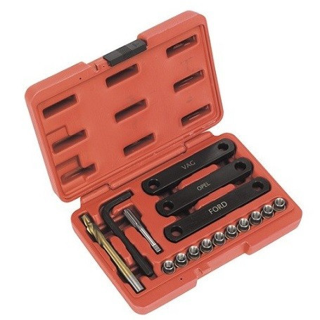 Trusa pentru inlocuit filete in suporti de etriere frana M9x1.25mm, Toolhub