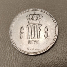 Luxemburg - 10 Franci / francs (1976) monedă s079