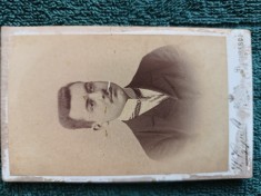 fotografie celebru atelier W OPPELT , Bucuresci , anii 1900 ,Domn din inalta societate .