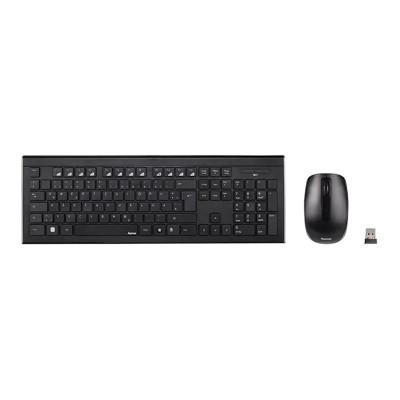 Set tastatura/mouse wireless Cortino Hama, USB, layout RO, 1600 dpi, 105 taste, Negru foto