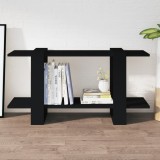 vidaXL Bibliotecă, negru, 100x30x51 cm, lemn compozit