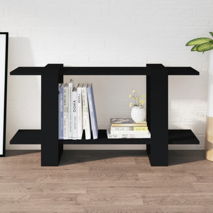 vidaXL Bibliotecă, negru, 100x30x51 cm, lemn compozit