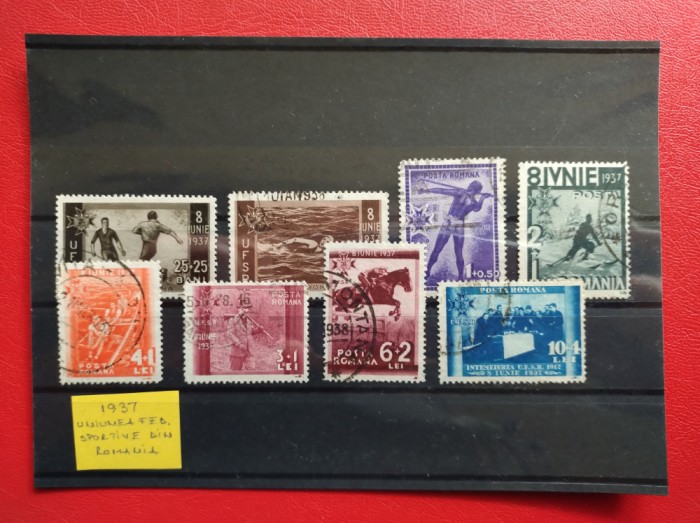 1937 - UNIUNEA FEDERATIILOR SPORTIVE DIN ROMANIA