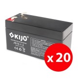 Set 20 acumulatori plumb-acid KIJO JS12-1.3, 12V 1.3Ah