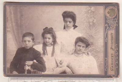 bnk foto Copii - cabinet potrait - cca 1910 -1915 - fotograf neprecizat foto