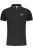 Esercito Tricou polo barbati, din bumbac, cu mini logo, Regular fit, Negru, S, L, M, XL