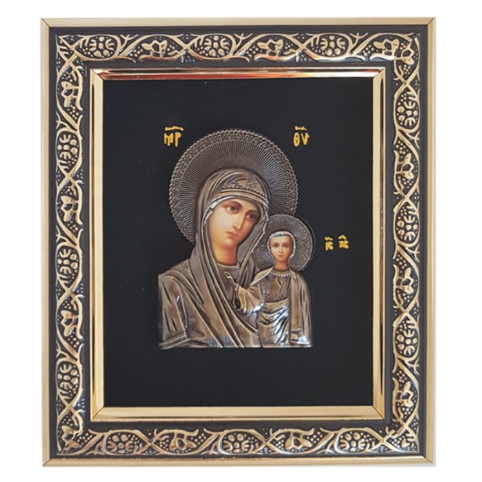 Icoana Maica Domnului cu Pruncul Bronz