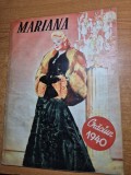 Revista pentru femei - mariana - 15 decembrie 1940 - numar de craciun ,retete culinare,este usor sa ramai tanara,moda