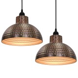 Cumpara ieftin Lustre semisferice de culoare aramie, 2 buc.