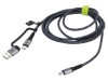Cablu USB 2.0 A la C 2m negru și gri, Goobay
