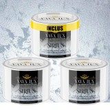 Vopsea Decorativă de Lux Sirius &ndash; Argintiu | Pachet 1.5L (2&times;0.5L + 0.5L Inclus), Finisaj Perlat cu Perle de Sticlă -Toro Decor
