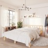 VidaXL Cadru de pat dublu, 135x190 cm, lemn masiv de pin 810057