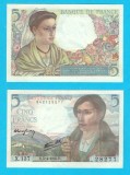 Franta (pick 98) 5 Francs 1945 UNC serie: X137 28277