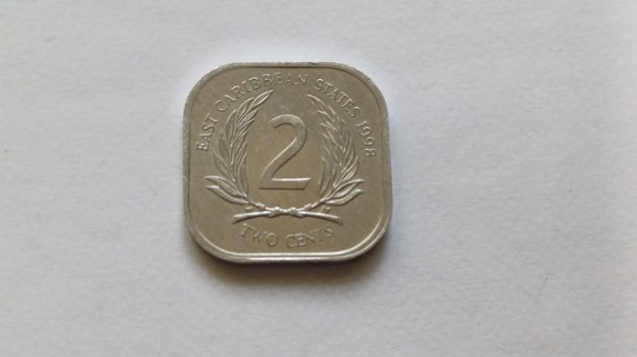 Statele Est-Caraibiene -Caribbean Territories -2 cents 1998