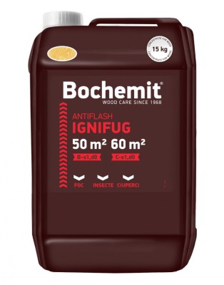 Solutie ignifugare lemn Bochemit Antiflash 15kg transparent B-s1 d0,C-s1 d0 foto