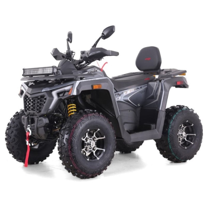 ATV Asix Tytan 200cc, roti 10 inch aluminiu, 1+1 viteze, culoare gri/negru Cod Produs: MX_NEW A6-TYTANRR200A8-3