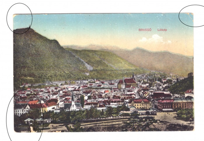 CP Brasov - Vedere, circulata 1919, cenzurata, stare buna
