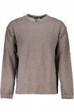 Cumpara ieftin Bluza barbati cu imprimeu cu logo maro deschis, 2XL, Calvin Klein