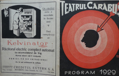 Teatrul Carabus , Constantin Tanase , Program , Stagiunea 1929 foto