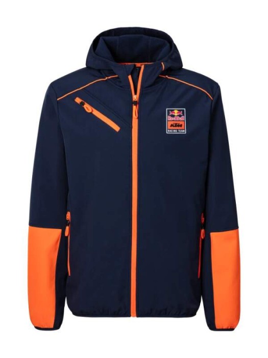 Red Bull KTM geacă de bărbați cu glugă Softshell Grid navy - XL