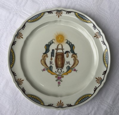 Farfurie decorativa din portelan frantuzesc LIMOGES editie limitata 1980 foto